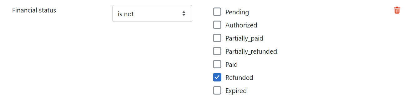 Filtering by Financial Status